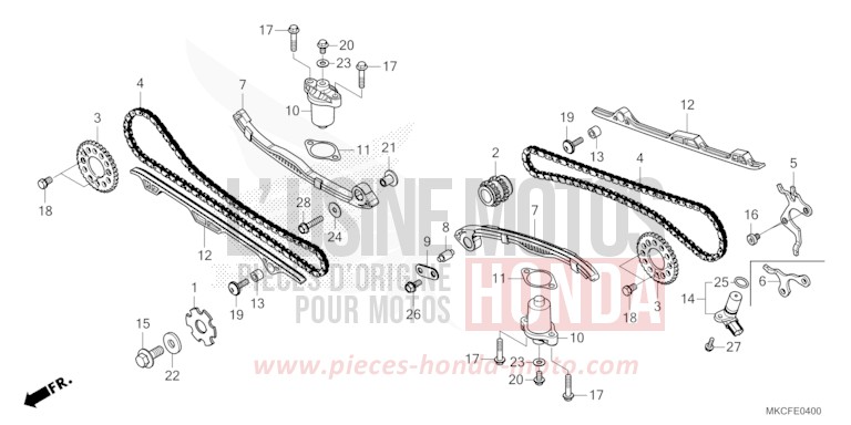 CAM CHAIN/TENSIONER for Gold Wing MAT JEANS BLUE MATALLIC (PB417) from 2022